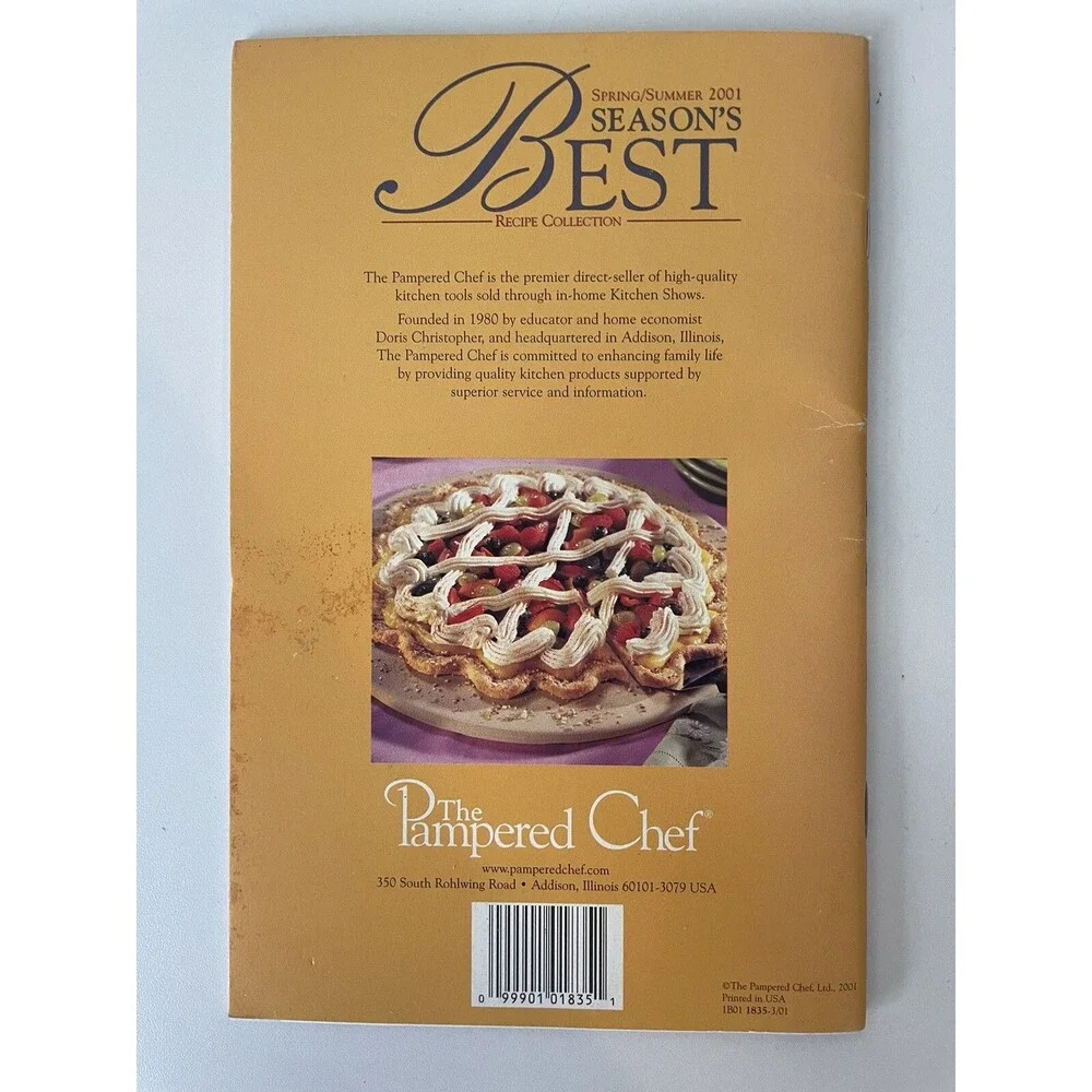 Vintage Lot of 10 Pampered Chef 1994-2001 Light & Simple Recipes Season's Best